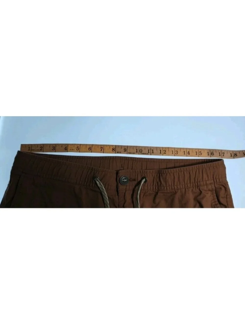 Vuori Ripstop Climber Pants Men's W34 Rust Terracotta Drawstring Zip Pocket
